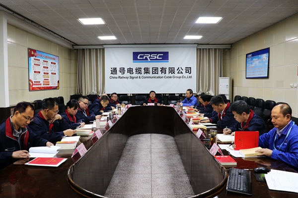 通号电缆集团党委理论中心组召开学习贯彻习近平新时代中国特色社会主义思想主题教育专题学习扩大会议