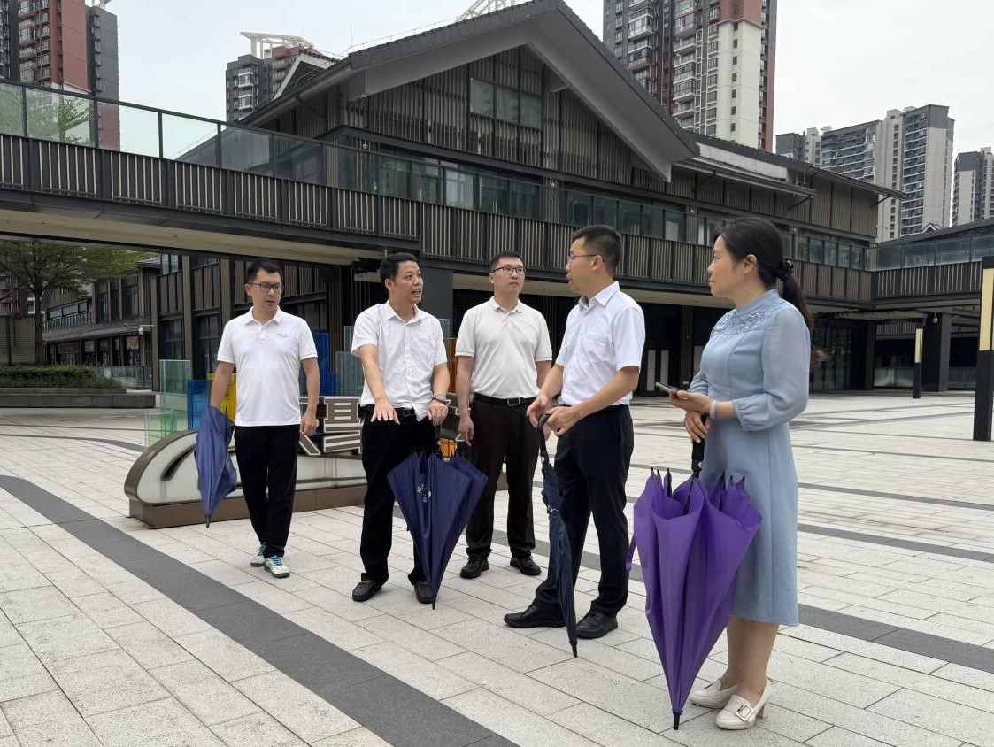 三水区副区长李毅佳调研通号天聚广场  助力TOD商业文旅综合体建设