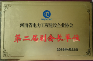 河南省电力工程建设协会副会长单位