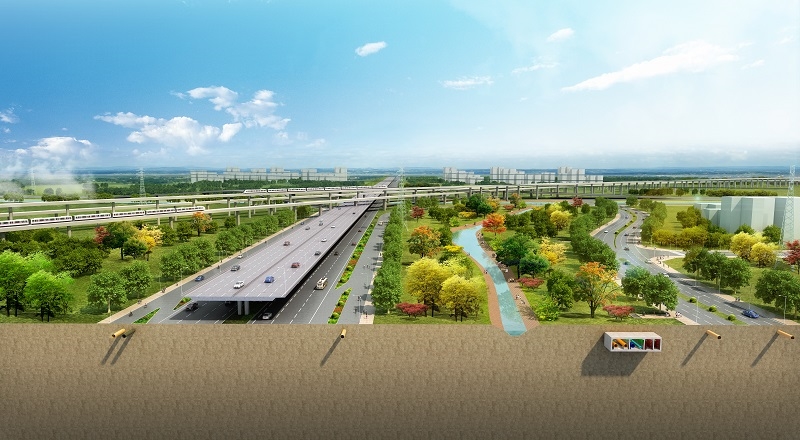 郑州市郑东新区 107 辅道综合管廊工程