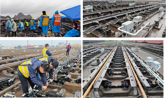 鏖战冷雨 提速开局——津信公司圆满完成西南铁路编组站减速器大修施工